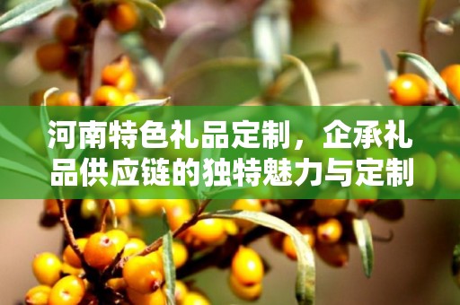 河南特色礼品定制，企承礼品供应链的独特魅力与定制之旅